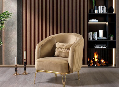 Living room luxury armchair single-seater couch furniture new modern beige